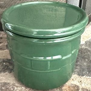 LONGABERGER 1PT IVY POTTERY CROCK/LID